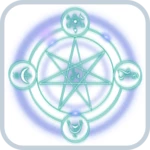 hechizos conjuros magia blanca android application logo